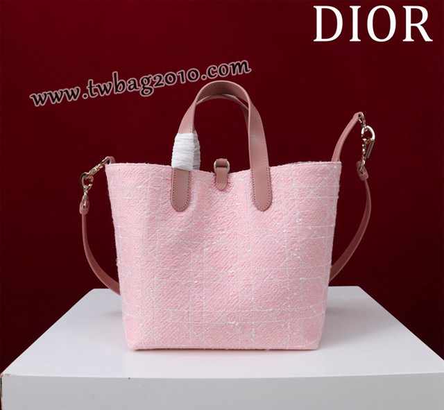 Dior专柜新款迪奥高仿原单藤格纹图案Toujours竖版手袋时尚托特购物包 djfk1682